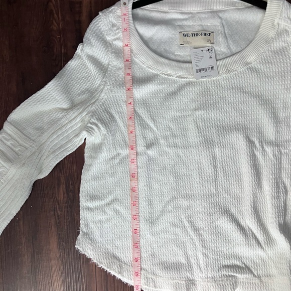 Free People WE THE FREE Swinging Cable Cuff Long Sleeve Shirt XS - Picture 4 of 10